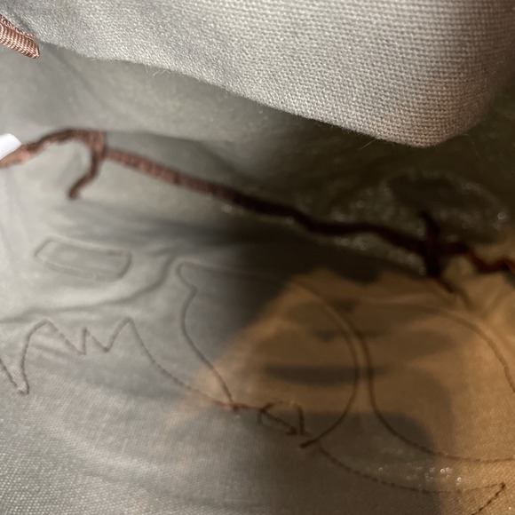 Chala Green Fox Canvas Tote Bag W/ Black Handles Lightly Used - Picture 10 of 16